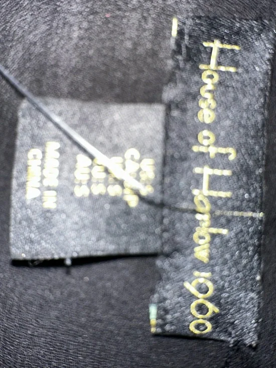 House of Harlow 1960 Black One Shoulder Pleated Evening Maxi Dress Size S - Picture 11 of 14